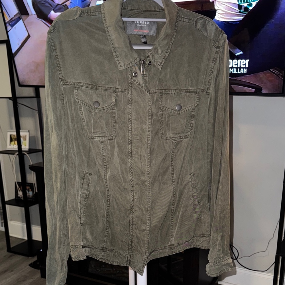 Torrid Olive Military Jacket